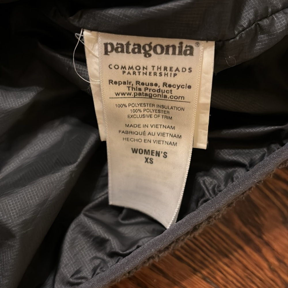 Patagonia Grey Retool Fleece Quilted Retro 1/4 Pullover - Picture 4 of 5